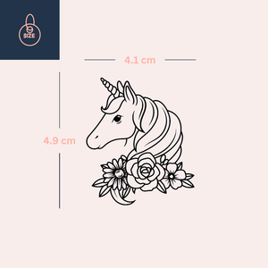 Unicorn with Flowers 4 - Temporalis