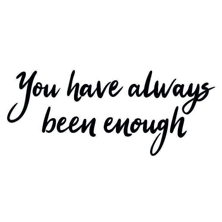 "You Have Always Been Enough" temporary tattoo - 2 | Temporalis