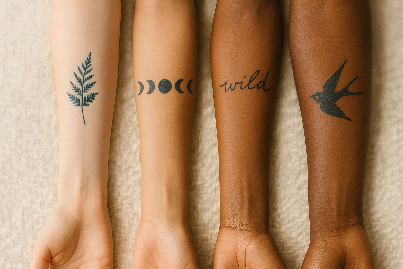 Jagua tattoos on different skin tones: what to expect