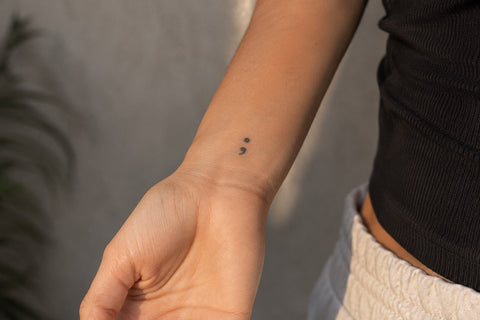 Semicolon tattoo meaning — the symbol, explained with respect - Temporalis