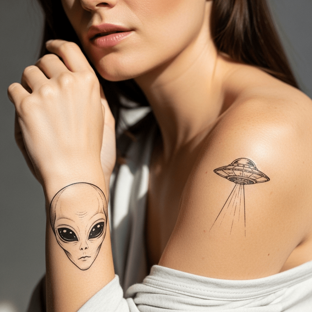 Alien tattoos - Temporalis