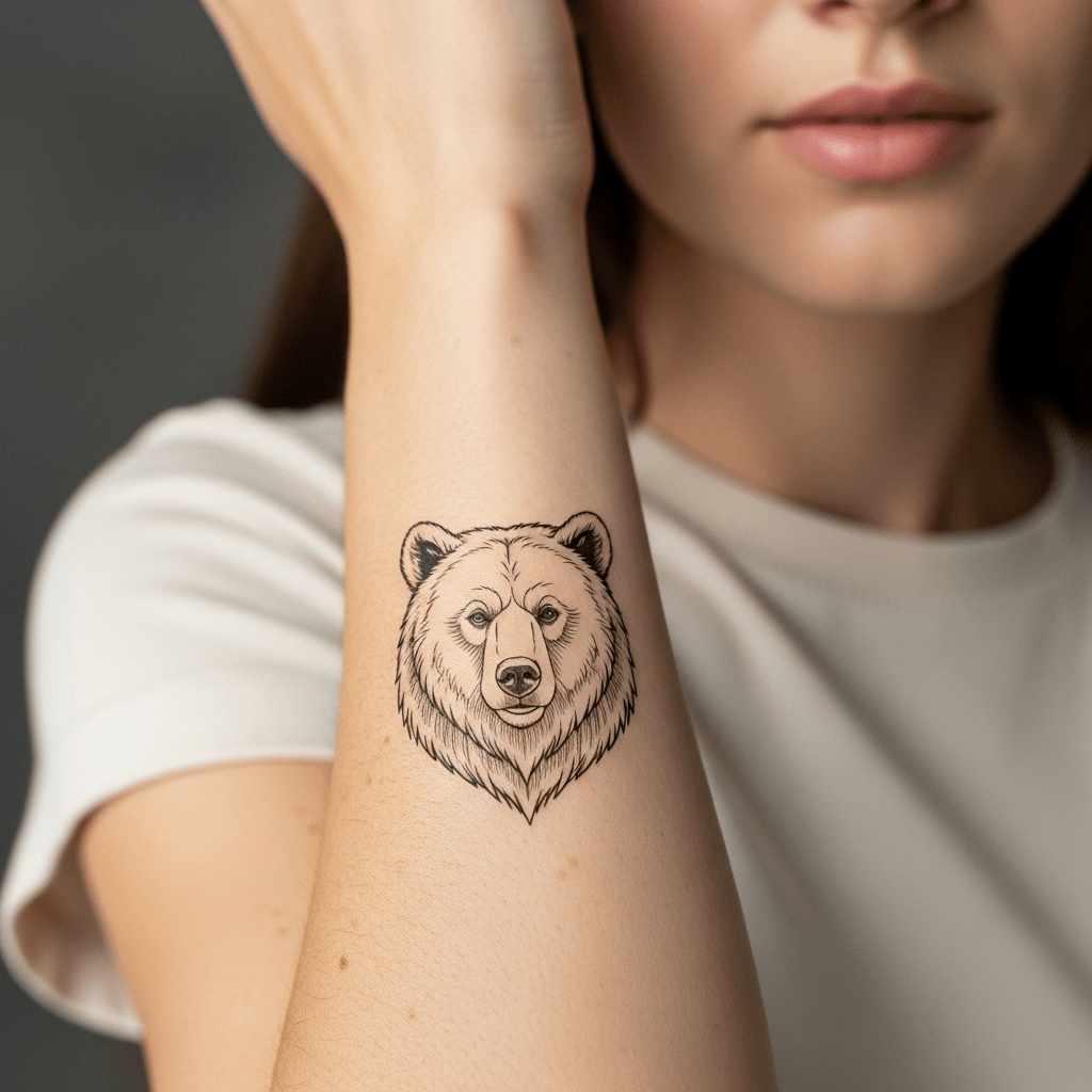 Bear tattoos - Temporalis