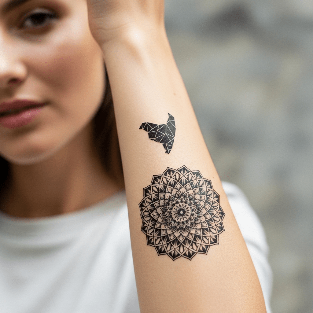 Black tattoos - Temporalis