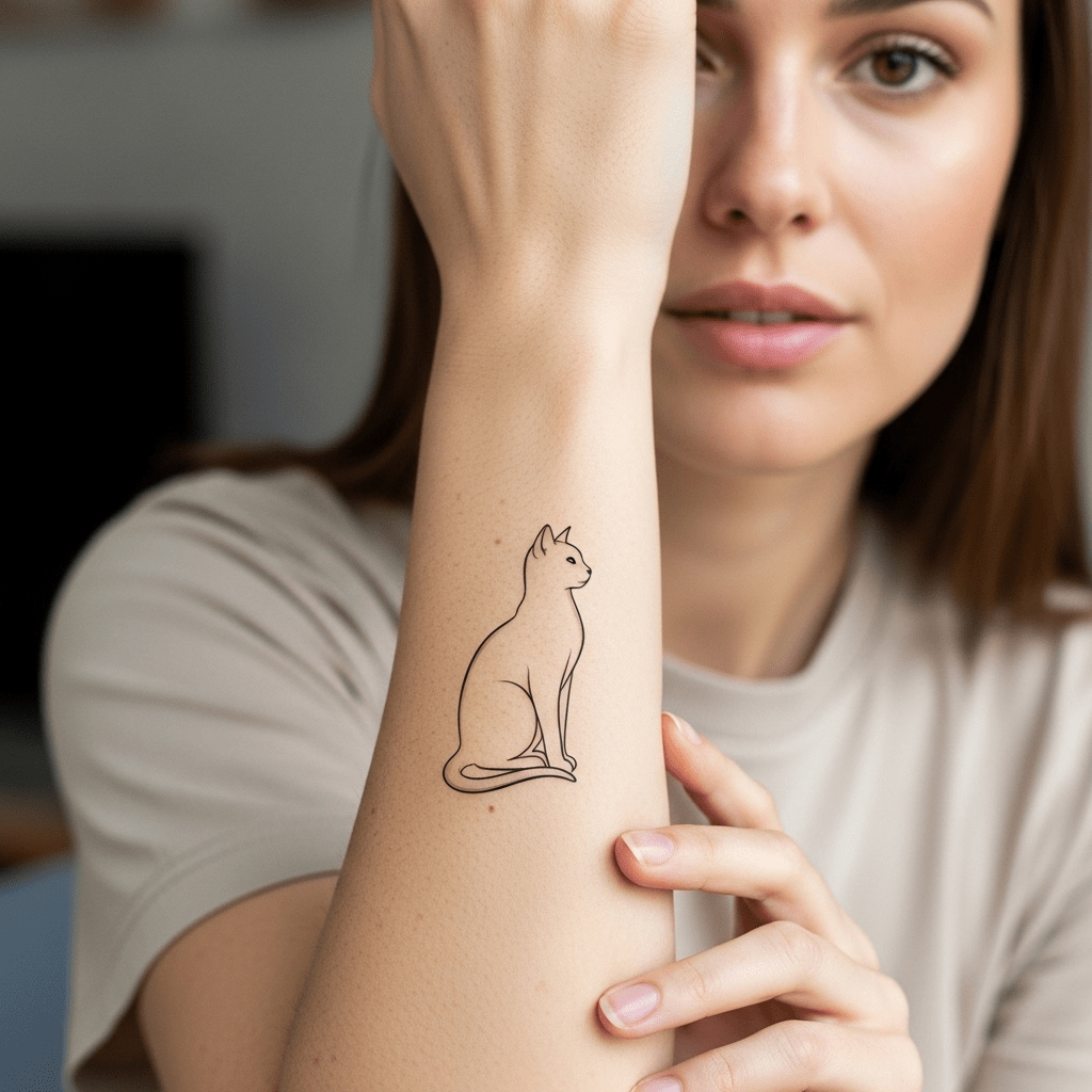 Cat tattoos - Temporalis