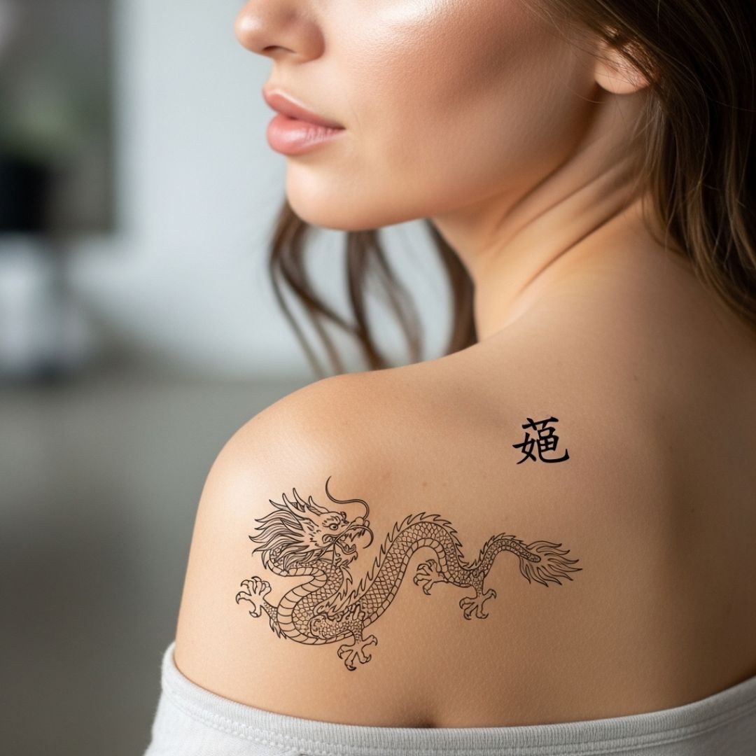 Chinese tattoos - Temporalis