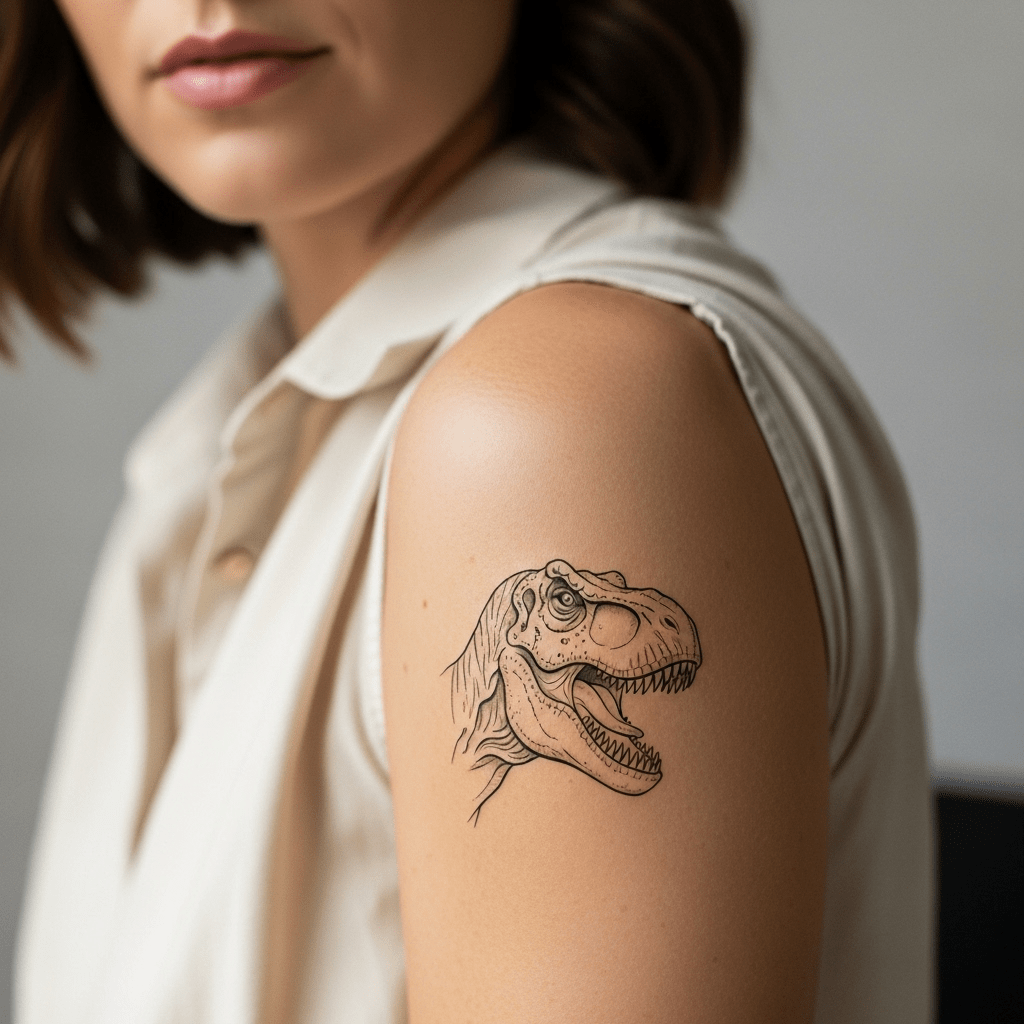 Dinosaur tattoos - Temporalis