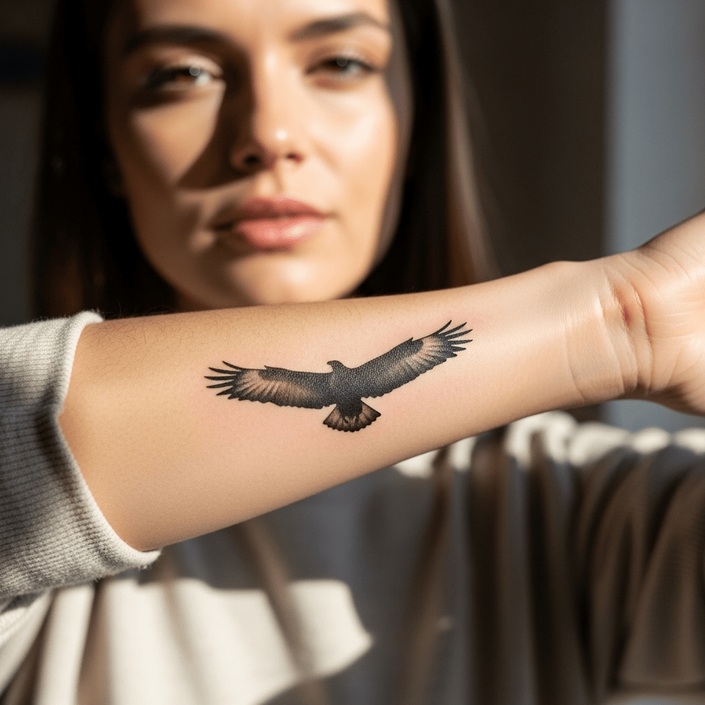 Eagle tattoos - Temporalis