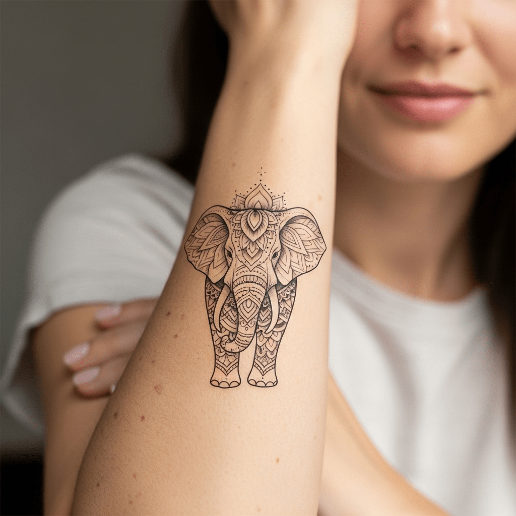 Elephant tattoos - Temporalis