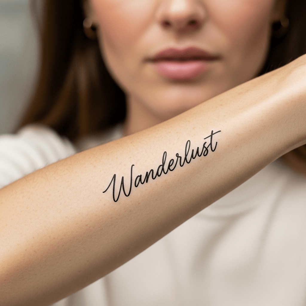 Font tattoos - Temporalis