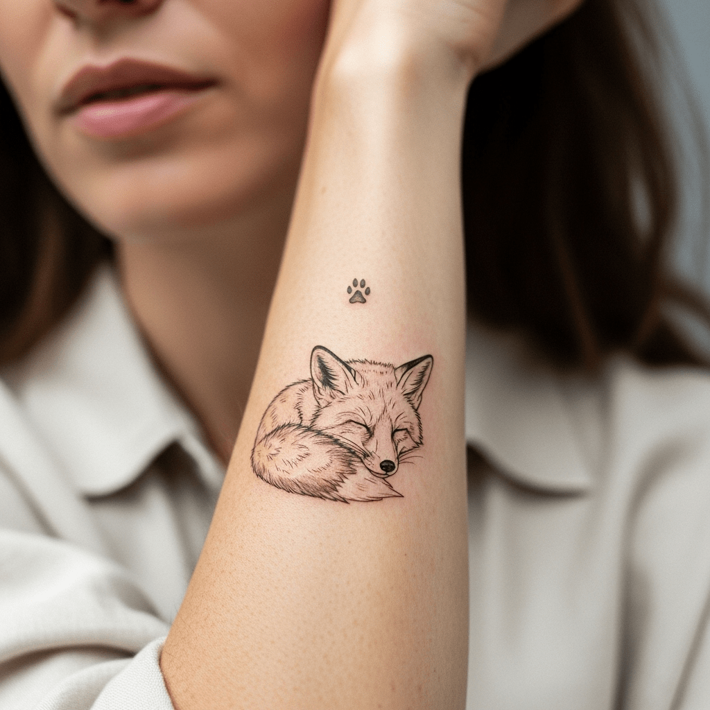 Fox tattoos - Temporalis