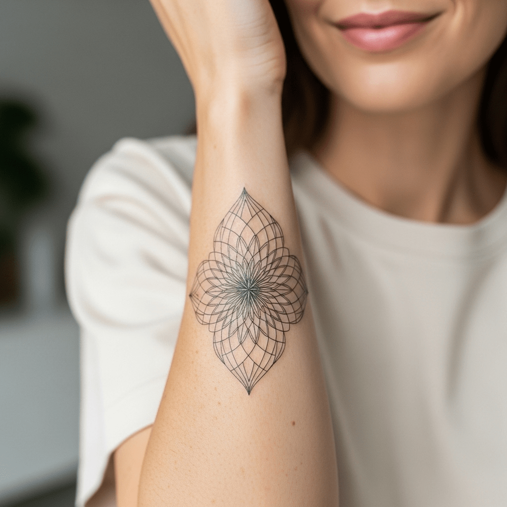 Geometric tattoo designs - Temporalis