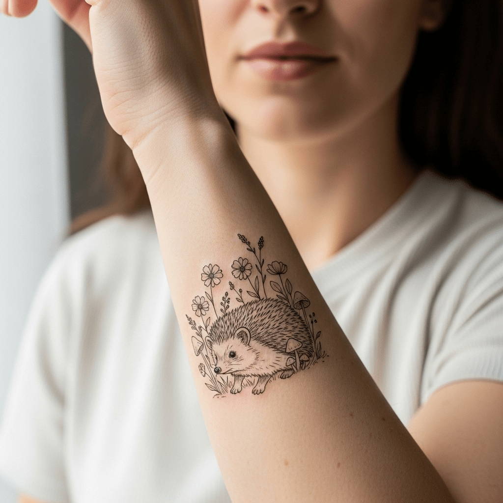Hedgehog tattoos - Temporalis