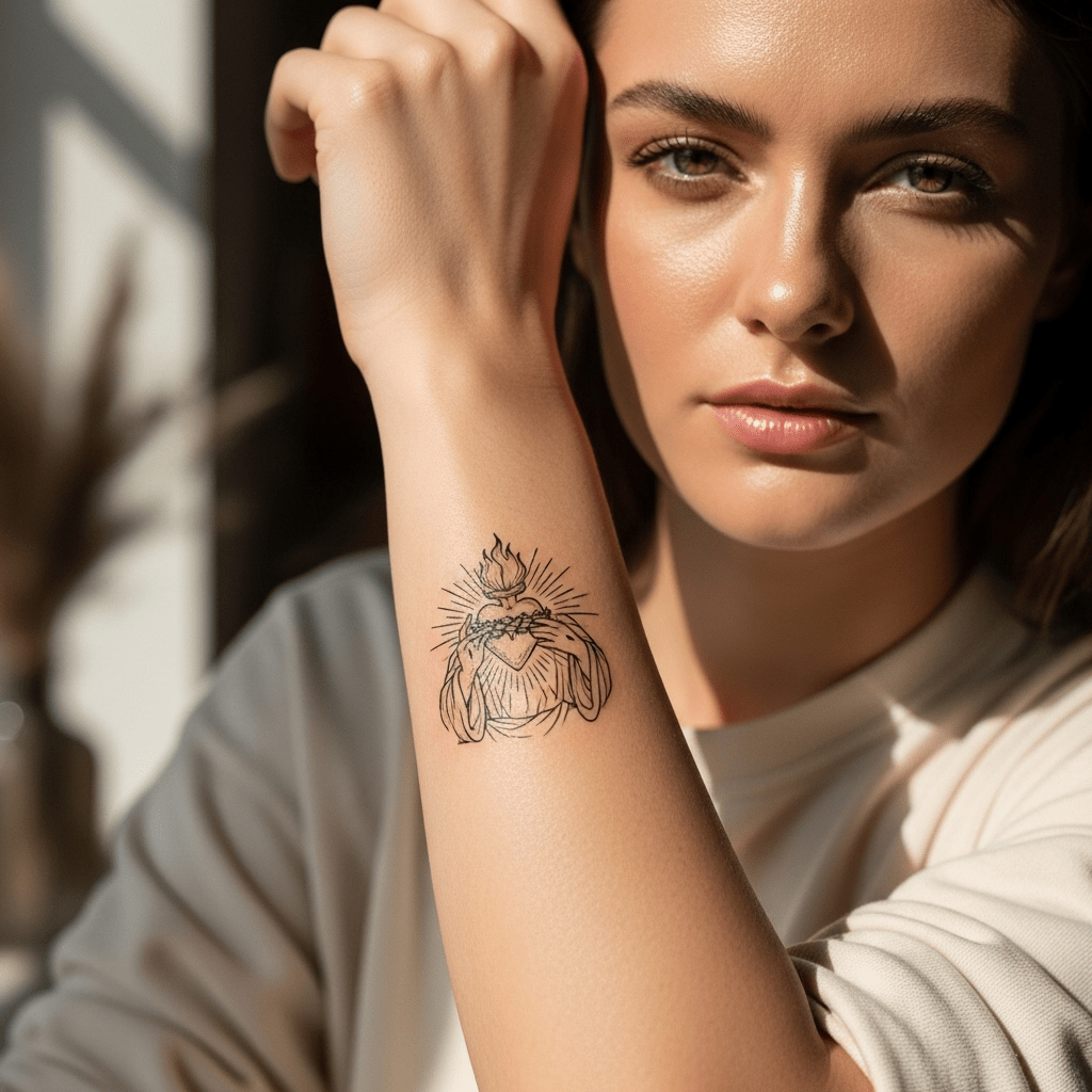 Jesus tattoos - Temporalis
