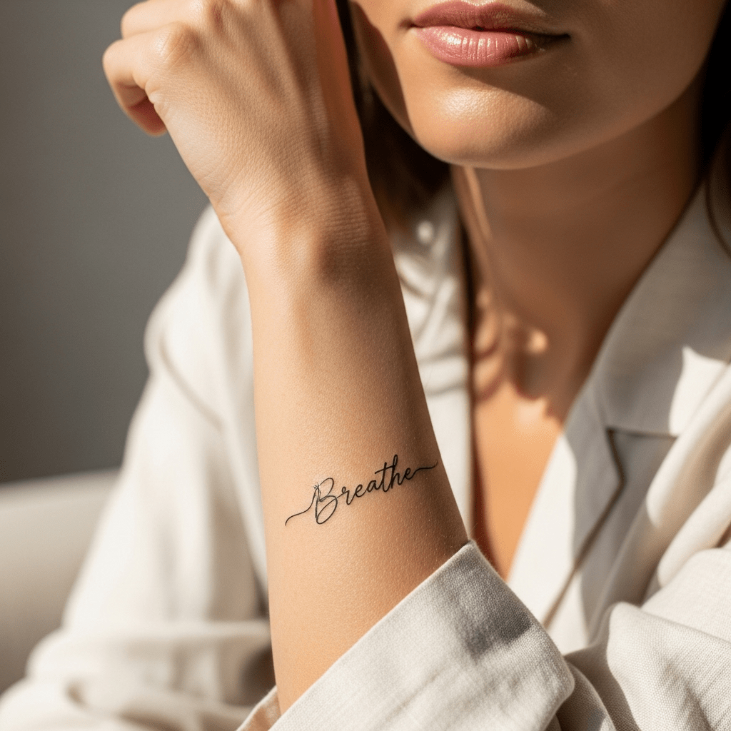 Letter tattoos - Temporalis