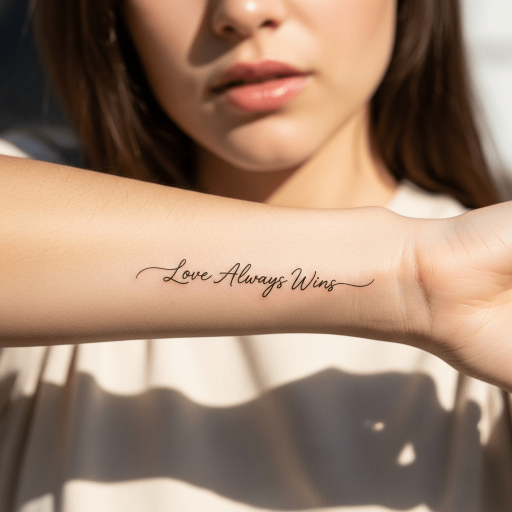 Lettering tattoos - Temporalis