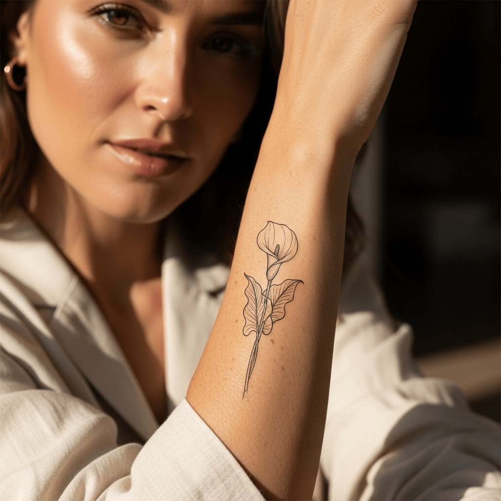 Lily tattoos - Temporalis