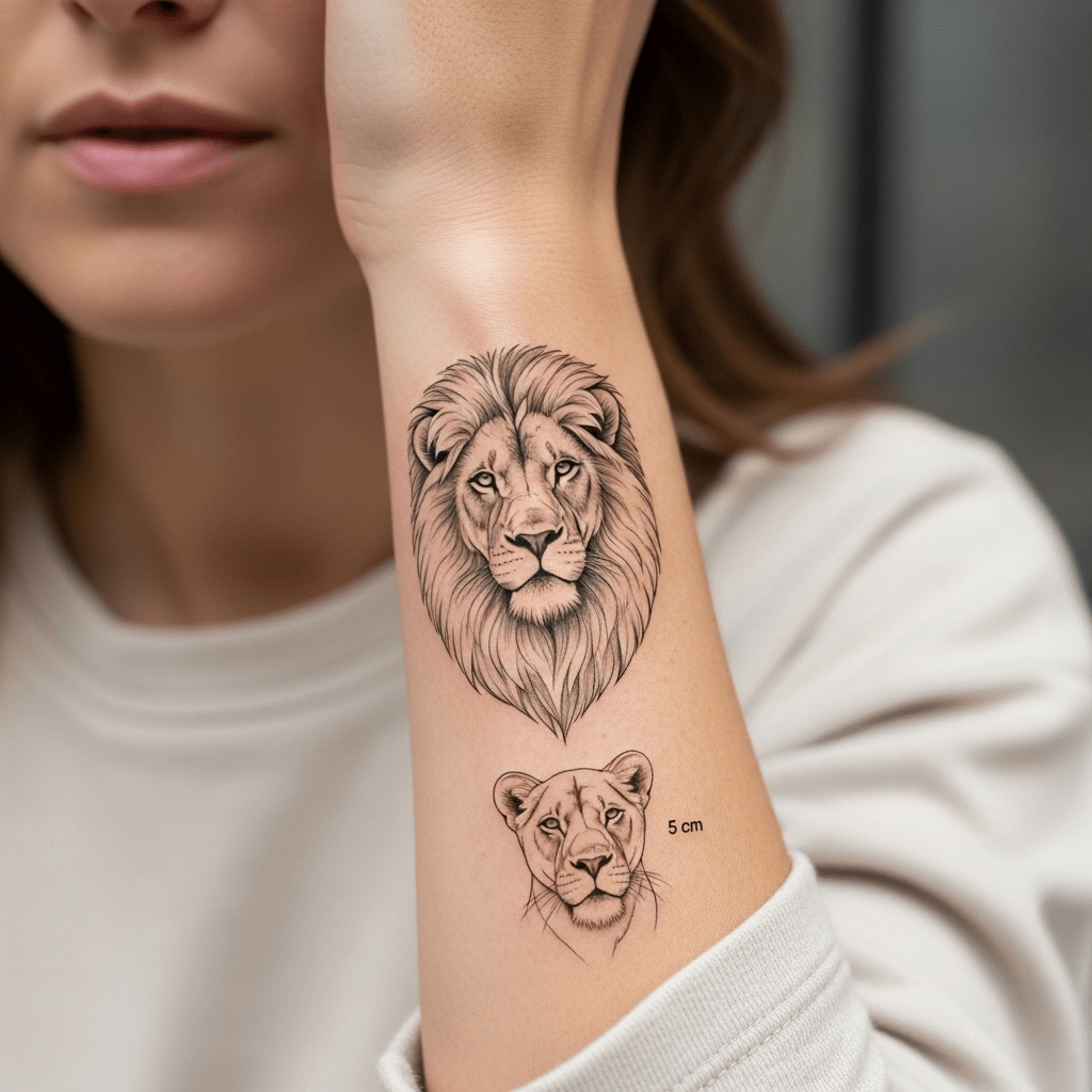 Lion tattoos - Temporalis