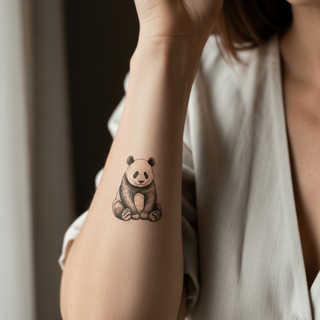 Panda tattoos - Temporalis