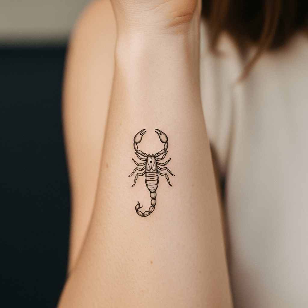 Scorpion tattoos - Temporalis