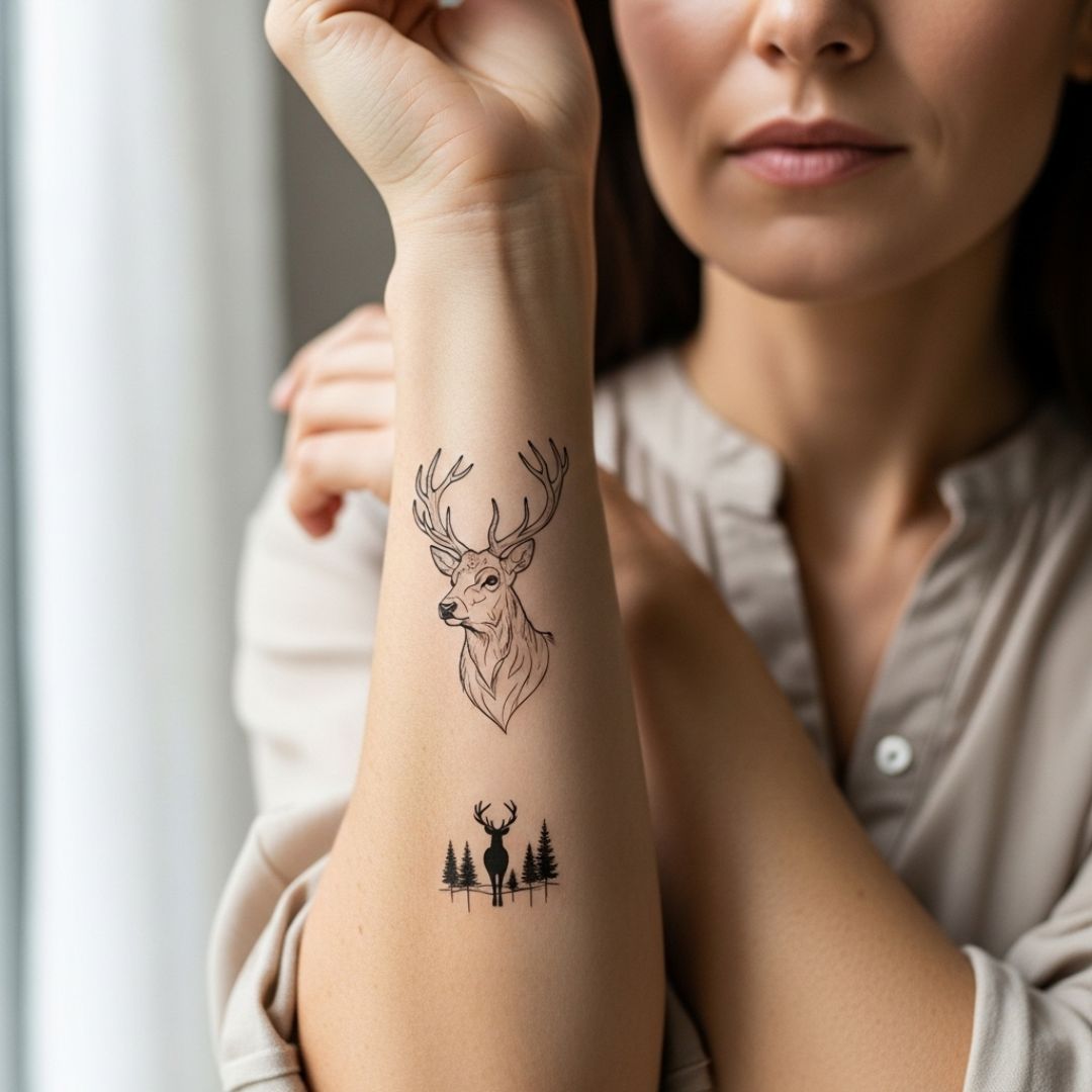 Stag tattoos - Temporalis