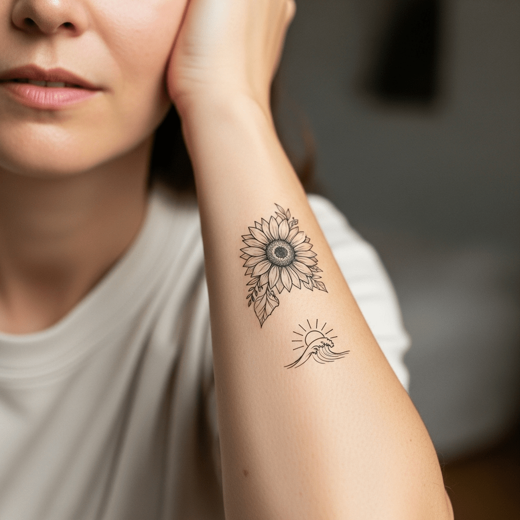 Summer tattoos - Temporalis