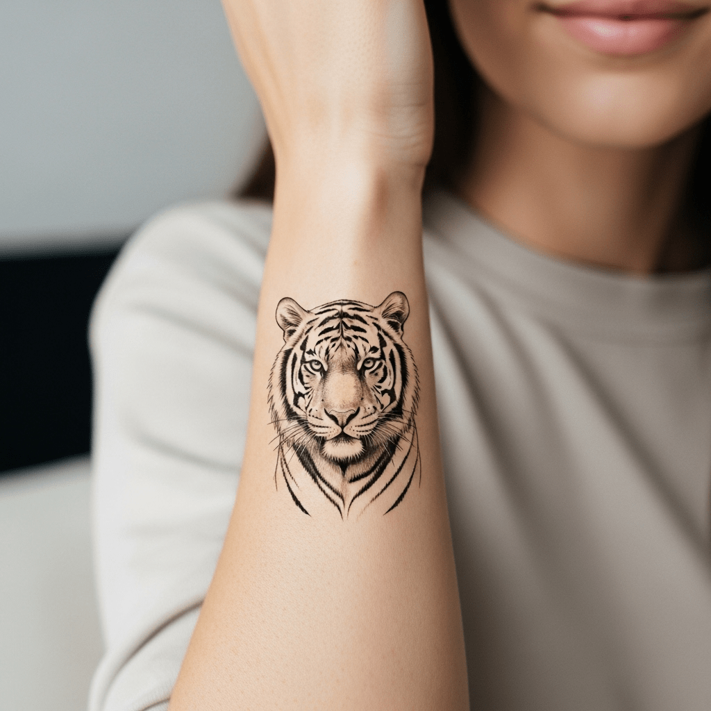 Tiger tattoos - Temporalis