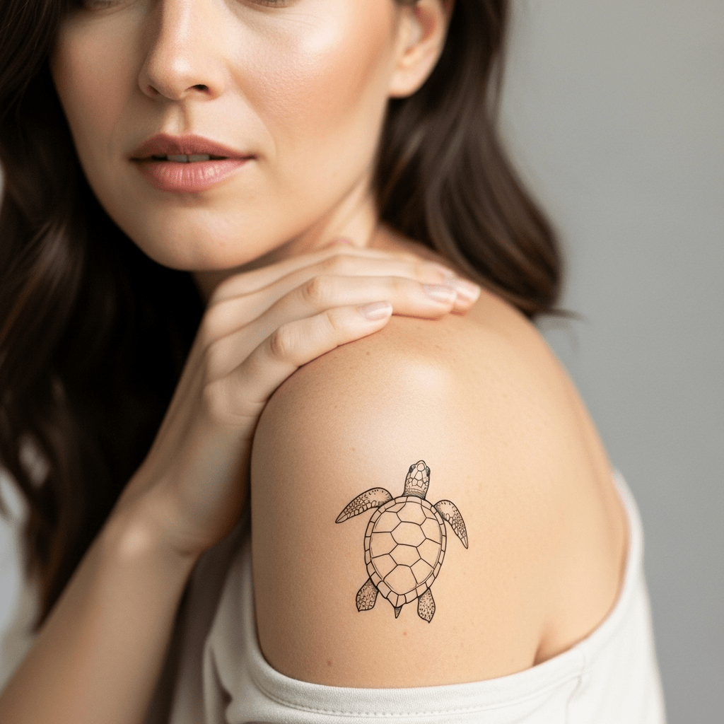 Turtle tattoos - Temporalis