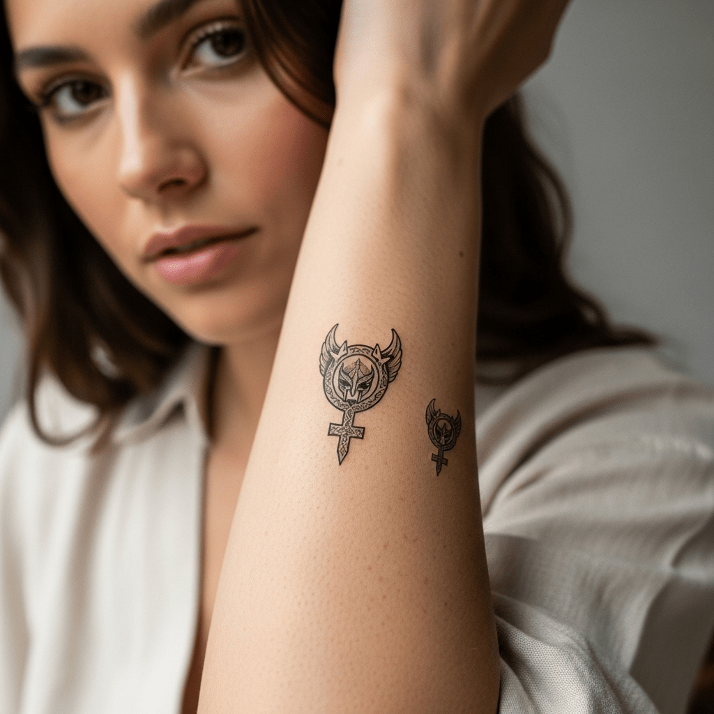Warrior tattoos - Temporalis