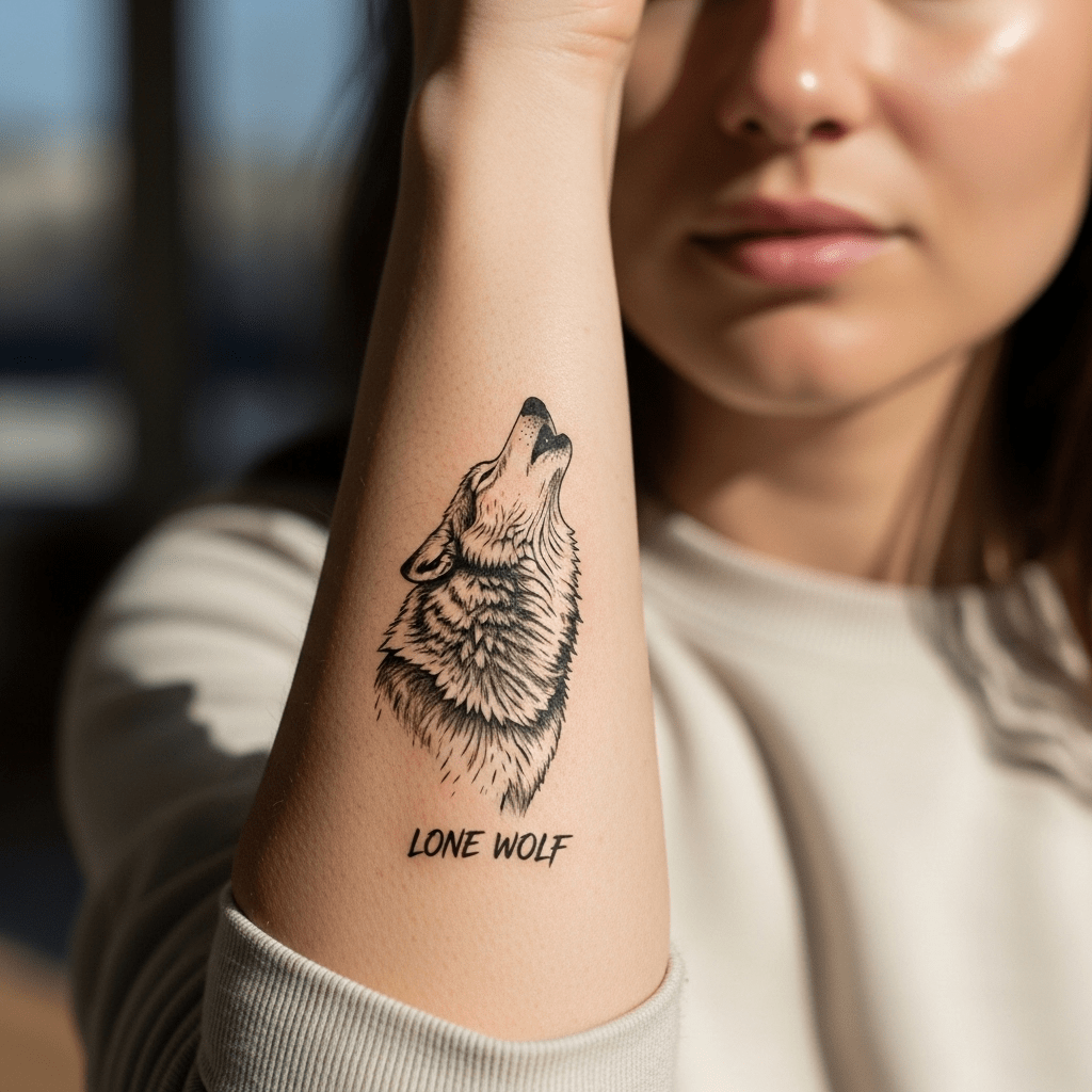 Wolf tattoos - Temporalis