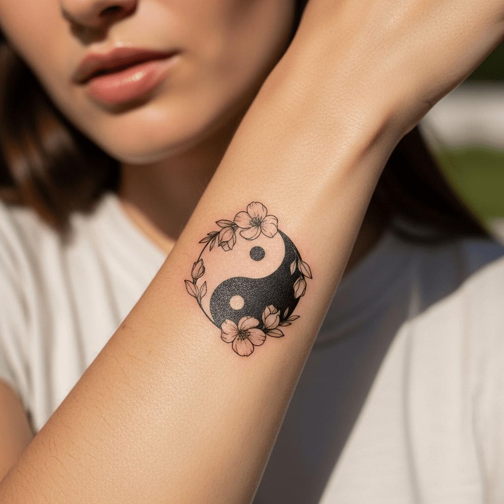 Yin yang tattoo ideas - Temporalis