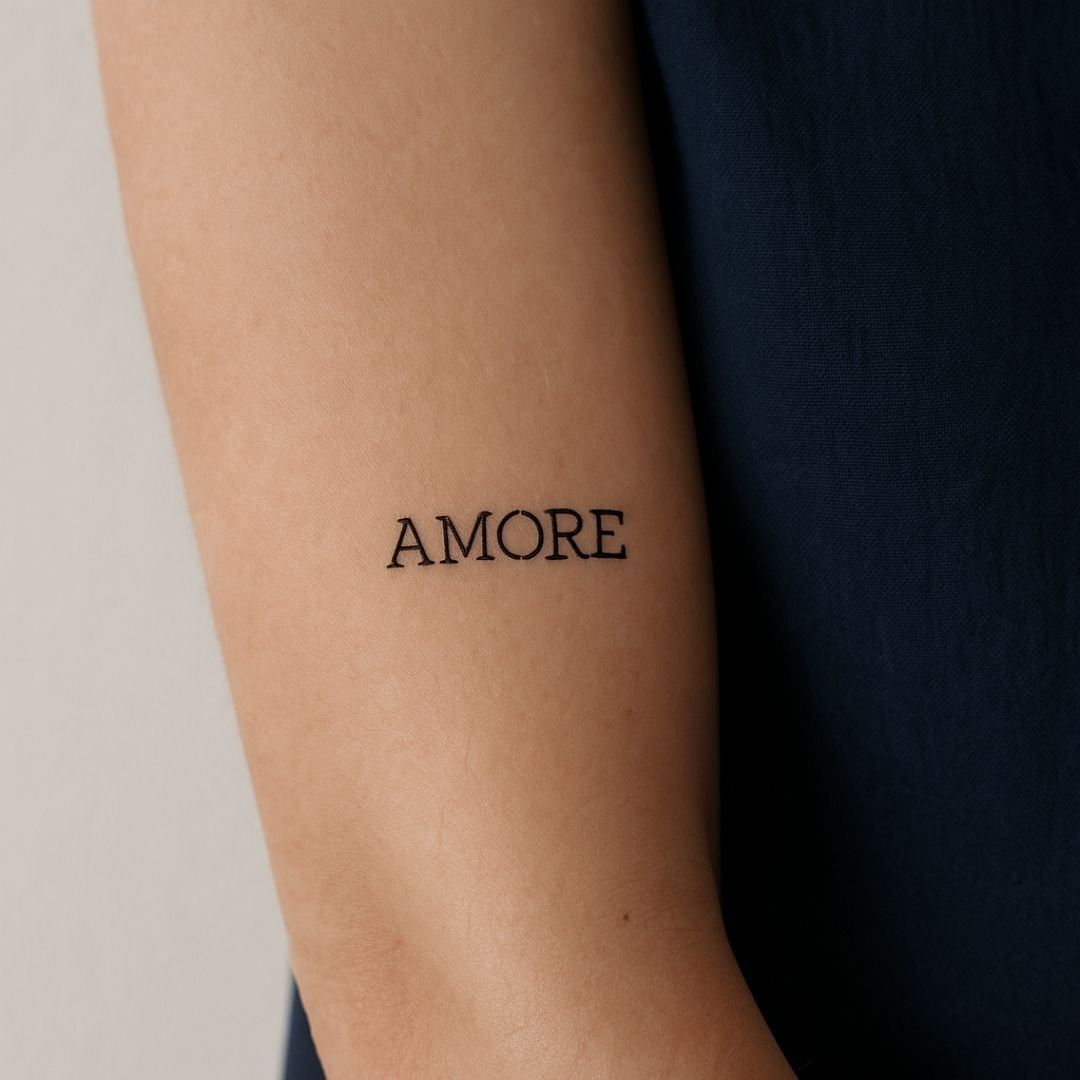 AMORE Temporary Tattoo – Split O - 1 | Temporalis