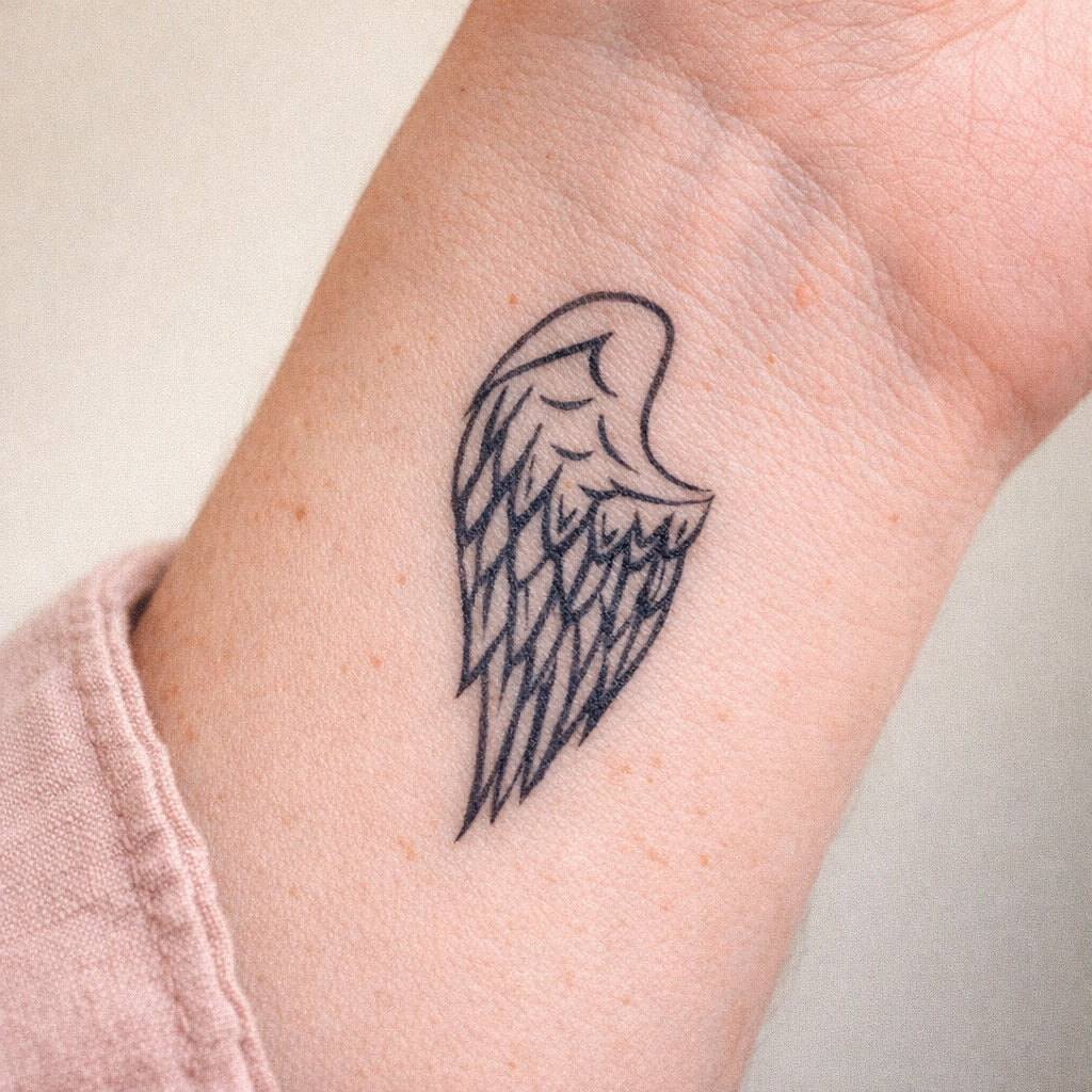 Angel Wing Tattoo - 1 | Temporalis