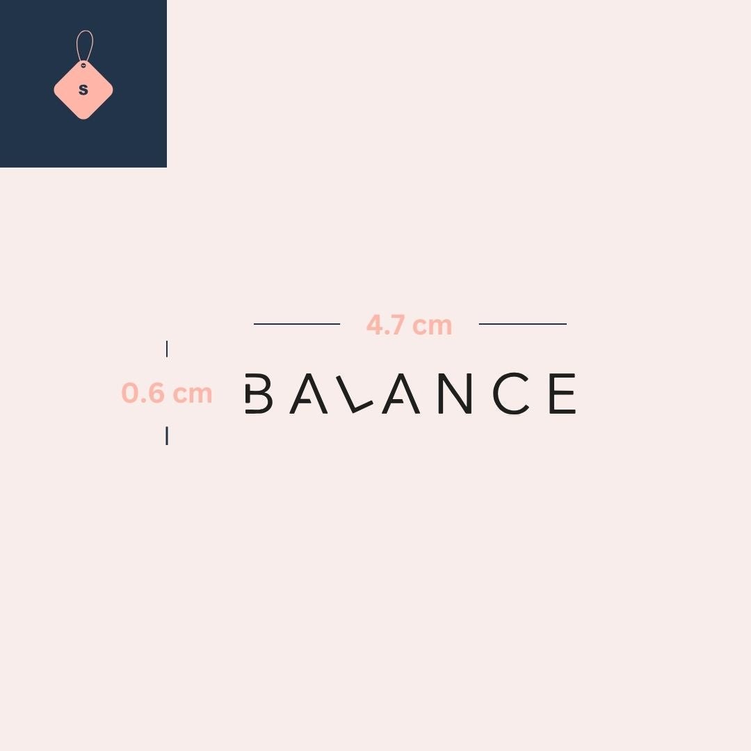 BALANCE temporary tattoo in modern typography - 4 | Temporalis