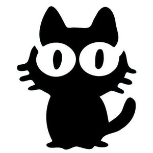 Big - eyed cartoon cat temporary tattoo - 2 | Temporalis