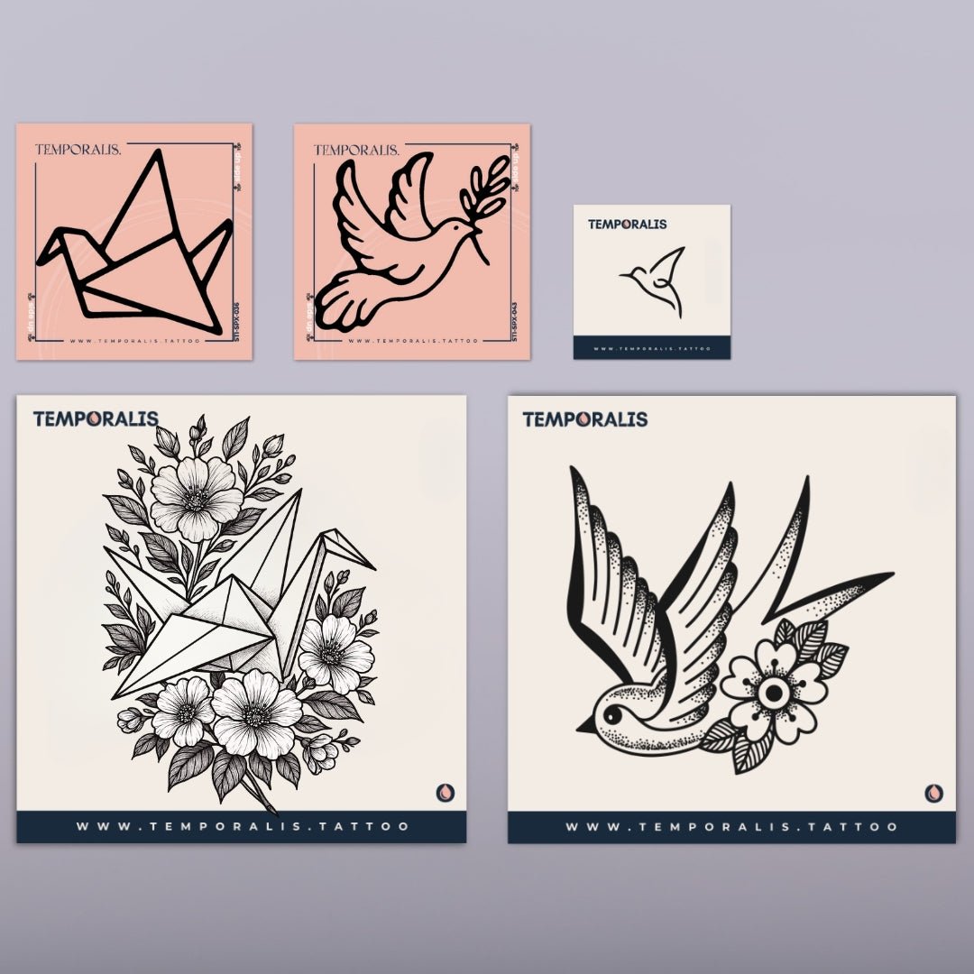 Bird - Tattoo Kit (5 tattoos) 1 - Temporalis