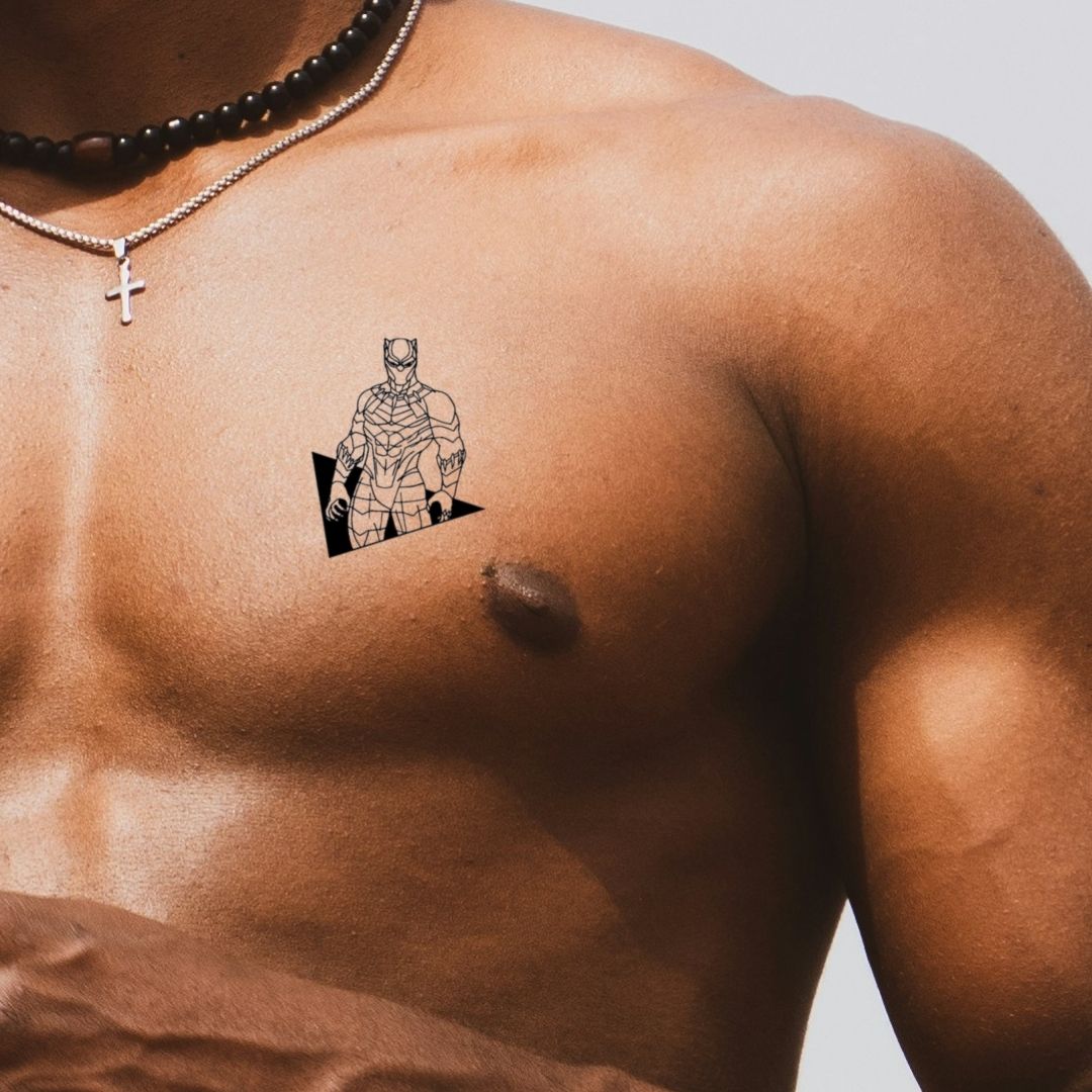 Black Panther temporary tattoo - 1 | Temporalis
