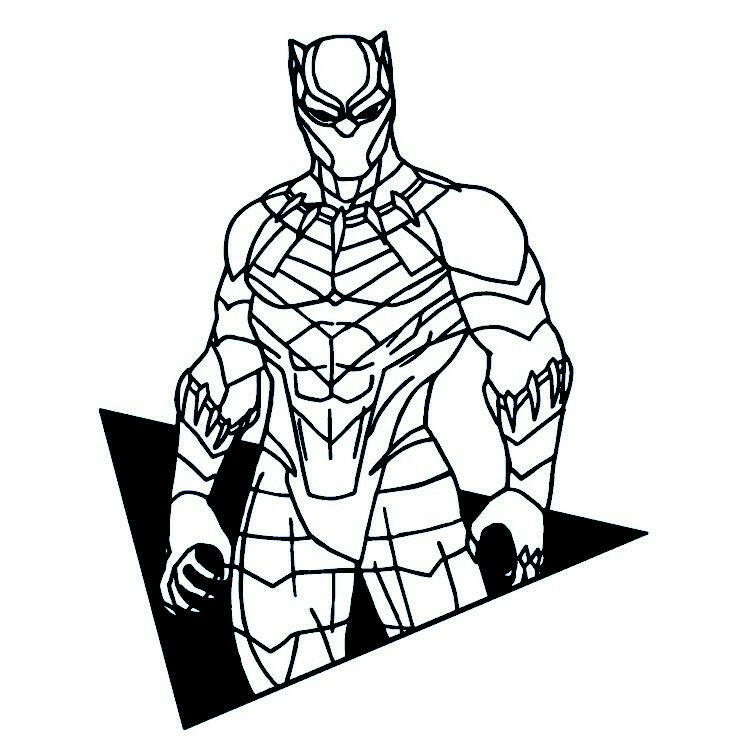 Black Panther temporary tattoo - 2 | Temporalis