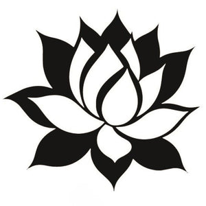 Blackwork Lotus Tattoo - 2 | Temporalis