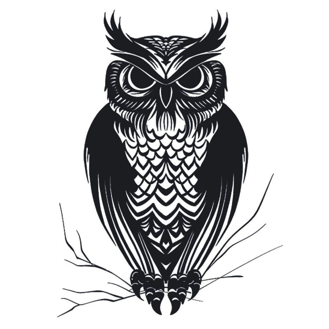 Bold Owl Tattoo - 2 | Temporalis