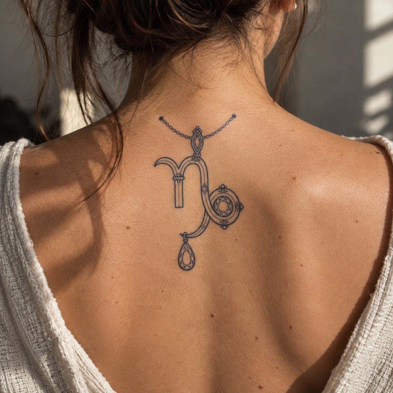 Capricorn Jewel Zodiac Tattoo - 1 | Temporalis