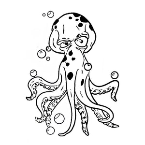 Cartoon Octopus Tattoo - 2 | Temporalis