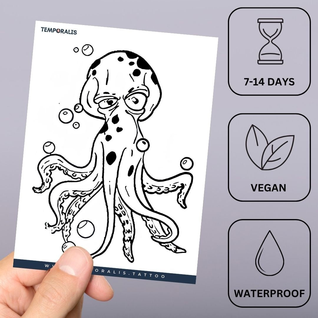 Cartoon Octopus Tattoo - 3 | Temporalis