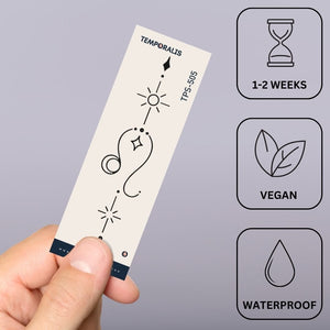 Celestial Leo zodiac temporary tattoo - 3 | Temporalis
