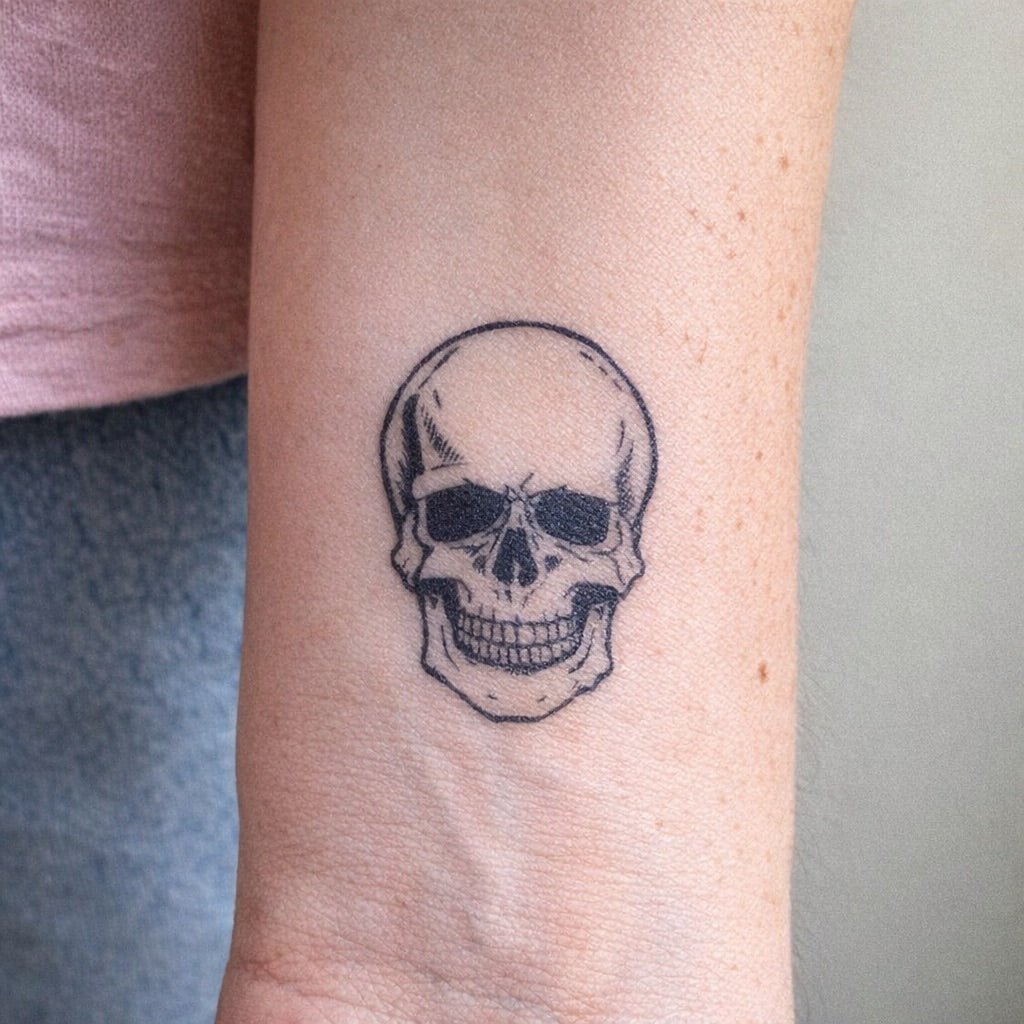 Classic Skull Tattoo - 1 | Temporalis