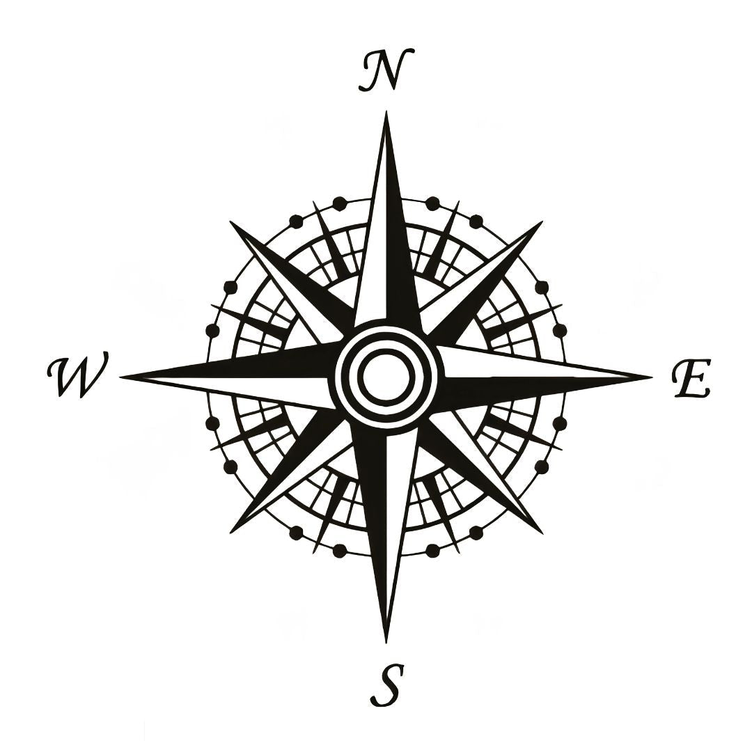 Compass Rose Tattoo - 2 | Temporalis