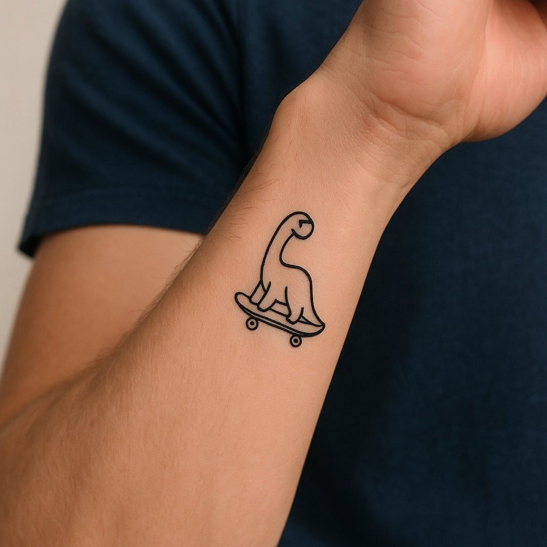 Cool dino on a skateboard 1 - Temporalis