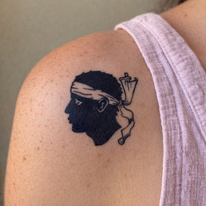 Corsican Moor's Head Tattoo - 1 | Temporalis
