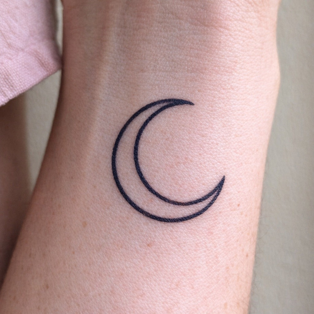 Crescent Moon Tattoo - 1 | Temporalis