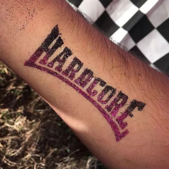 Brugerdefineret glitter-tatovering