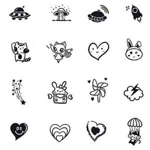 Cute Mini Icons Bundle Tattoo - 2 | Temporalis